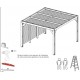 Pergola Bioclimatic Orientable Blades 11 m2 and Lateral View Breaker 3 m