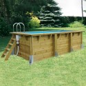 Pool Wood Ubbink Azura 250x450 H126cm Blue Liner