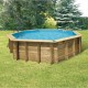 Piscine Bois Ubbink Océa 580 H130cm Liner Bleu