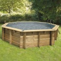 Piscina Legno Ubbink Océa 510 H120cm Fodera Grigio