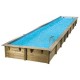 Piscine Bois Ubbink Linéa 350x1550 H155cm Liner Beige sable