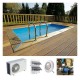 Piscine Bois Ubbink Urban Pool 250x450 H140 Liner Bleu