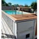 Contenedor de piscina CosyPool Swim Plus 244x605 H150 rectángulo CosyPool