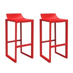 Tabouret Haut Wall Street Vondom Rouge