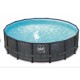 Piscina Elite Round Design ratán 488x122