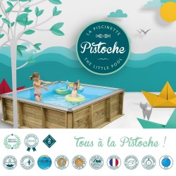 Piscina Madera para niños Pistoche 2 x 2m