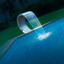 Pool waterfall Mamba LED stainless steel 316 L