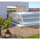 Pool Enclosure Cintrè Telescopic Shelter Malta pronto per l'installazione per piscina 800 x 400