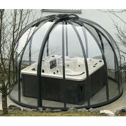 Spa shelter Sfera Telescopische shelter klaar om 390 te installeren