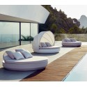 Vela Daybed Vondom Kippende Rückenlehne Silvertex Weiß