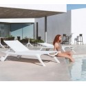 Set mit 4 Sonnenliegen Spritz Vondom Sonnenbaden