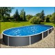 Piscina Azuro oval Grafito 5.5x3.7x1.2