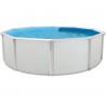 Piscina acima do solo TOI Prestigio redonda 350x132 com kit branco completo