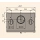 Ferlux Ferro Fundido Ferro Inserção de Madeira com Turbo 16 kW