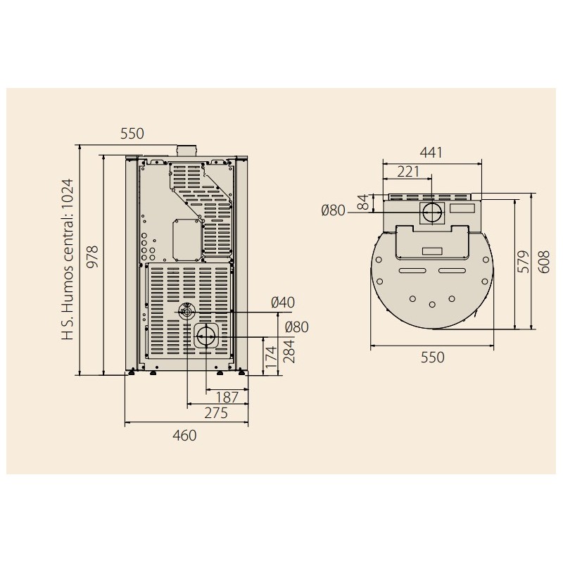 VENTILADOR TANGENCIAL ESTUFA PELLETS FERLUX (6-8-10 KW) - Ecobioebro