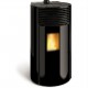 Ronde Pelletkachel Ferlux Helen 8kW Magic Black Glass