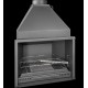 Estufa de leña Ferlux con horno Forno 60 en acero de 16kW con vidrio