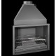 Ferlux wood stove with Forno 60 oven in 16kW steel with glass