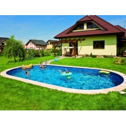 Ovaler Pool Ibiza Azuro 900x500 H150 mit Sandfilter