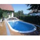 Ovaal zwembad Ibiza Azuro 10x416 H150 met zandfilter