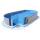 Oval Pool Ibiza Azuro 12mx6m H150cm Buried with Sand Filter