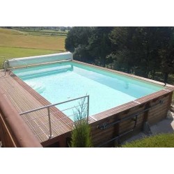 Pool Wood Sunwater 550x300 H140cm Liner beige Ubbink