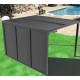 Bioclimatic pergola Habrita 10.8 m2 with movable aluminum vents side 3.6