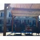 Pergola en bois Habrita 341x313x217 avec Ventelles amovibles sur Toit