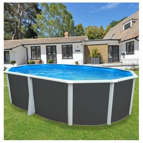 Piscine hors sol Ovale TOI Compact blanc 640x366x132 avec kit complet