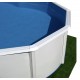 Above ground pool TOI Ibiza Oval 915x457x132 with complete kit Anthracite