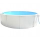 Above ground pool TOI Canarias round 350xH120 with complete white kit