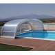 Zwembadoverdekking Cintrè Telescopische Shelter Malta klaar om te installeren voor zwembad 900 x 450