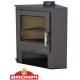 Holzofen Bronpi Gijon-H 11kW mit Backofen und Scheiterhaufen