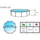 Oberirdischer Pool TOI Magnum rund 460x132 Kompakt Anthrazit