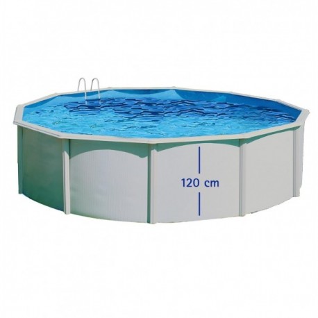 Above ground pool TOI Prestige round 460x120 White