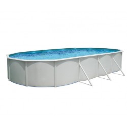 Above ground pool TOI Mallorca oval 730x366xH120 with complete kit White