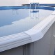 Above ground pool TOI Magnum oval 640x366xH132 Compact White