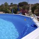 Piscina fuori terra TOI Magnum ovale 730x366x132 Antracite con scaletta di sicurezza