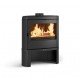 Bronpi Dover 9kW round wood stove with pyre