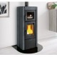 Wood stove with oven Nordica Extraflame Ester Evo 9.5kW natural stone