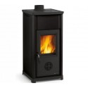 Wood stove Nordica Extraflame Tea 6.6kW black Anthracite
