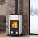 Estufa de leña Nordica Extraflame Fedora 8.3kW White Infinty