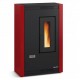 Pelletkachel La Nordica Extraflame Luisella 5kW smal geventileerd Bordeaux