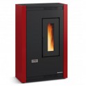 Estufa de pellets La Nordica Extraflame Luisella 5kW estrecha ventilada Burdeos