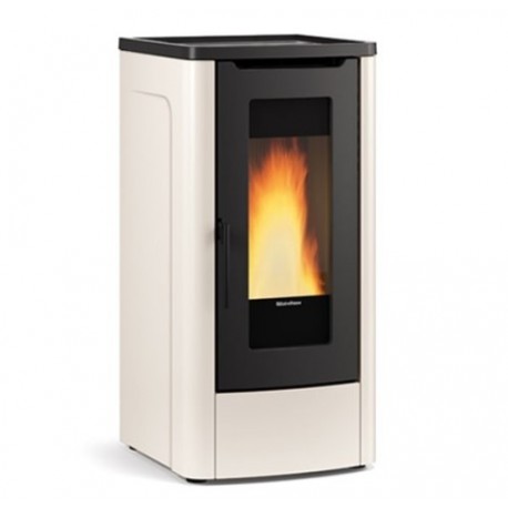 Stufa a pellet La Nordica Extraflame Dahiana VFS 10 kW ventilata Avorio