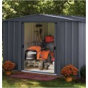 Habrita Metal Garden Shed 313x370xh198 with Double Sliding Door