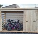 Refugio de bicicleta de madera Habrita 3m3
