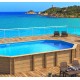 Piscina octogonal de madera Weva 840x489xh146 BWT myPOOL