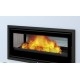 Inserto de madera Bronpi Cairo 90-D Double Face Vision 14kW con entrada de aire