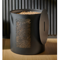 Pelletlagerung Dune Schwarz Frosted Nineteen Design